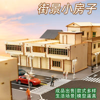 Miniature Chinese Street House Model for Dioramas and Photography Props