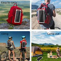 6W 5V Monocrystalline Flexible Solar Panel Charger for Outdoor Mobile Devices