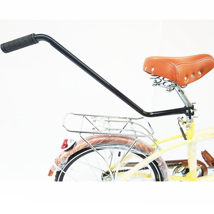 Bicycle Push Bar for Kids Learning to Ride, Safety Training Handle for Children's Bikes