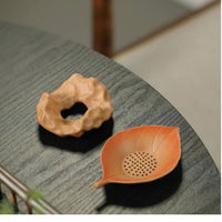 Yixing Zisha Clay Leaf Tea Strainer Filter Separator for Kung Fu Tea Ceremony