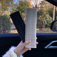 Plush Car Seat Belt Shoulder Pad Cover for Neck Protection
