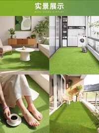 Outdoor Patio Mat Green Waterproof Sunscreen Non-slip Wear-resistant Balcony Open-air Full Paving Outdoor Customizable Carpet