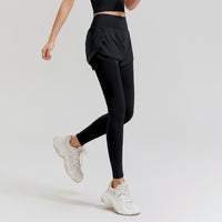 Women's 2-in-1 High Waist Yoga Pants, Slimming, Stretchy, Quick Dry for Gym, Running, Workout