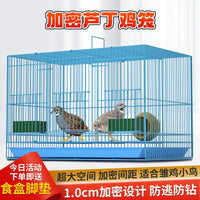 Quail and Chick Brooder Cage with Feeder and Nest for Small Poultry