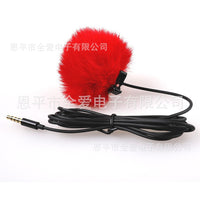 Lavalier Microphone Windscreen Fur Cover for Outdoor Interviews