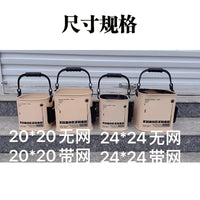 Portable Folding Fishing Bucket Live Fish Tank Outdoor Water Pail for Lure Fishing