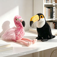 Realistic Parrot Flamingo Toucan Stuffed Animal Plush Toy
