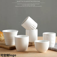Ceramic White Tea Cup Set - 160-165ml Small Restaurant & Hotel Drinkware