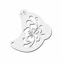 Reusable Face Painting Stencils Kit with Brushes and Pigments for Kids and Adults