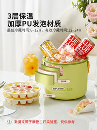 Modern Housewife Insulated Ice Bucket with Ice Cube Mold for Outdoor Camping and Home Use