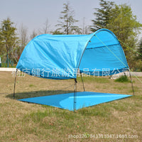 Beach Camping Outdoor Sun Shelter Tent with Integrated Ground Mat for Fishing