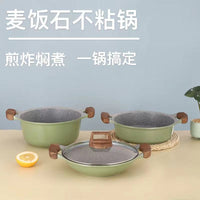 Maifan Stone Non-Stick Stockpot with Double Handles for Induction and Gas Stoves