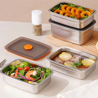 Stainless Steel Food Storage Container with Airtight Lid for Meal Prep, Picnic, and Refrigerator Organization