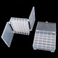 Double-Layer 60-Grid Industrial Flat Car Sewing Machine Bobbin Storage Box for Home Sewing Machines