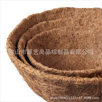 Coco Coir Liner for Hanging Baskets, Trough Planters, and Window Boxes - Natural Coconut Fiber Plant Pot Insert