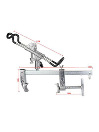 Dual-Ear Bridge Fishing Rod Holder for Hand Rods and Raft Fishing
