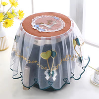 Air Fryer Dust Cover with Lace Trim for Kitchen Appliances