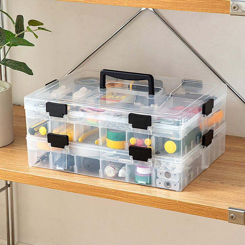 Multi-functional Portable Tool Box for Electricians, Auto Repair, Fishing - Hardware Parts, Screws, Accessories Organizer