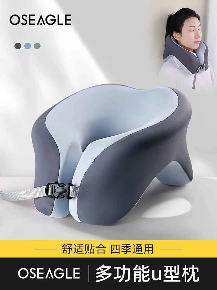 U-Shaped Neck Pillow for Travel and Office Naps, Cervical Support Headrest