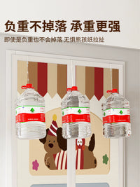 Magnetic Thermal Insulated Door Curtain with Hook & Loop Fastener for Privacy and Draft Control