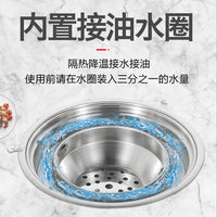 Korean Style Commercial Charcoal Grill for BBQ Restaurants, Self-Service, Round with Top Exhaust