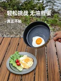 Portable Non-Stick Camping Cookware Set with Kettle and Frying Pan
