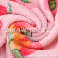 Cartoon Print Coral Fleece Hair Drying Towel for Kids, Super Absorbent Quick Dry Bath Cap