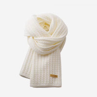 Knitted Solid Color Winter Scarf for Women and Students