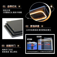 Acrylic Display Case with LED Lighting for Temple Building Block Models