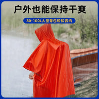 Emergency Thermal Blanket Raincoat, Portable Mylar Radiation Protection