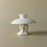 Dehua White Porcelain Teapot Lid Holder & Gaiwan Lid Rest for Kung Fu Tea Ceremony