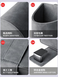 Car Seat Back Organizer with Cup Holder and Hooks, Multifunctional Vehicle Storage for Front/Rear Seats