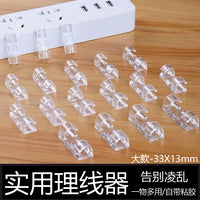 Self-Adhesive Cable Organizer Clips for Home and Office