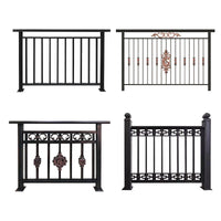 Customizable Zinc Steel Aluminum Alloy Balcony Railing for Outdoor Villa Windows and Terraces