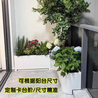 Stainless Steel Planter Box for Patio Garden and Balcony, Corner and Curved Designs