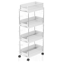 Pull-Out Multi-Layer Under-Sink Storage Rack for Kitchen Cabinets