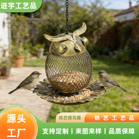 Hanging Hummingbird Feeder Metal Craft Outdoor Garden Decoration