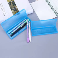 Translucent Frosted Pencil Case Stationery Organizer