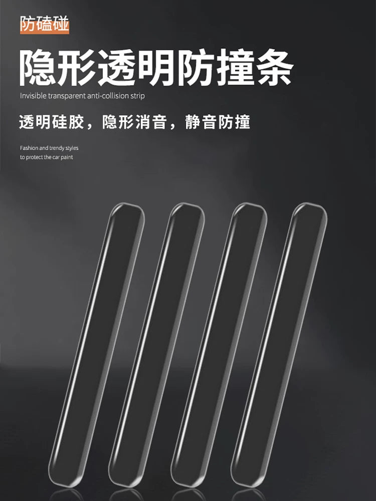 Silicone Door Handle Wall Protector - Self-Adhesive Anti-Collision Pad for Refrigerator, Cabinet, Headboard, and Walls