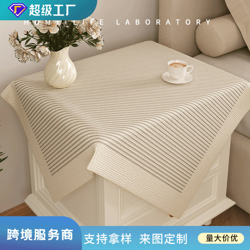 Dustproof Square Tablecloth Cover for Nightstands and Appliances