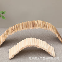 Hamster Rat Chicken Wooden Ladder Swing Arch Bridge Hideout Tunnel Toy