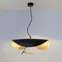 Italian Designer UFO Pendant Light Modern Luxury Lotus Leaf Art Chandelier for Living Room Bedroom Store