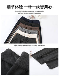 Women's Wide Leg Knit Pants Loose Straight Casual Trousers