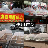 Commercial Extra Large Rectangular Foldable Food Cover Tent for Dining Table, Anti-Mosquito Fly Net Dustproof