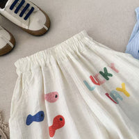 Kids' Breathable Cartoon Casual Pants for Summer