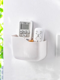 Wall-Mounted Remote Control and Phone Holder with Charging Port