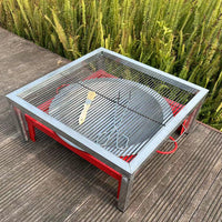 Large Outdoor BBQ Grill Charcoal Barbecue Table Commercial Stall Thickened Square Roasting Table