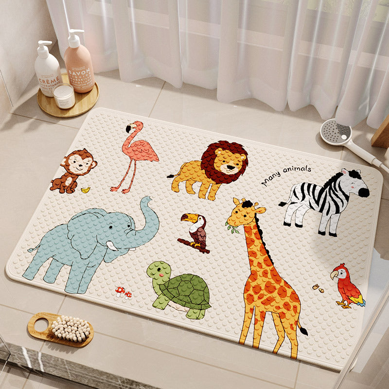 Non-Slip Suction Cup Bath Mat for Shower and Bathroom Floor, Kids' Safety Mat