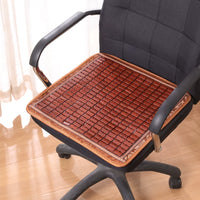 Bamboo Mahjong Mat Seat Cushion for Summer Chairs and Car Seats, Breathable Cooling Pad for Office and Sofa