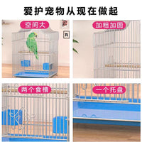 Electroplated Bird Cage Large Thickened Spacious Myna Thrush Cockatiel Breeding Cage